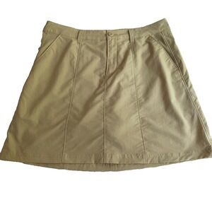 Women's Beige Size 10 Patagonia Inter-Continental Hideaway Hiking‎ Skort Skirt